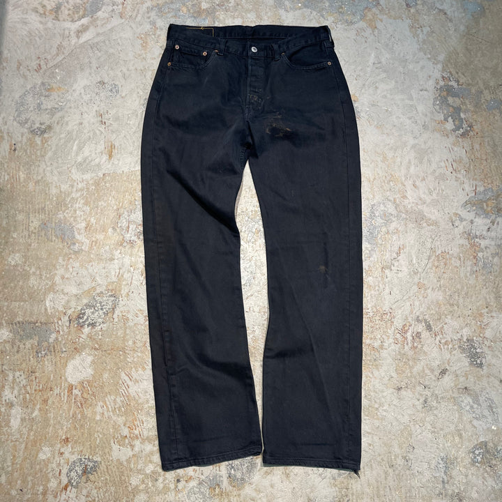 #4770 Used clothing LEVI'S/Levi's/501/Black denim pants/Black denim pants/Made in Türkiye/Size 34 x 34