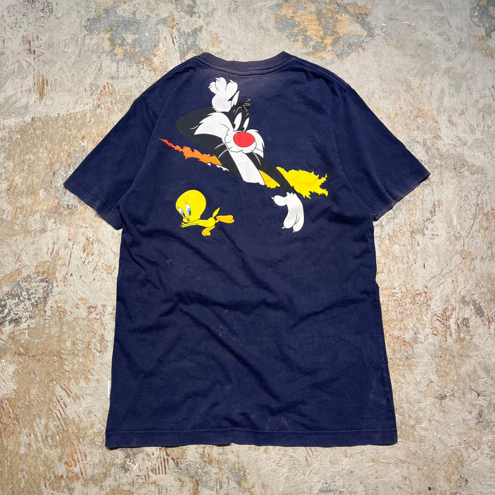 二手服裝:Looney Tunes/Warner Bros./tweety/sylvester/print T卹/尺寸L