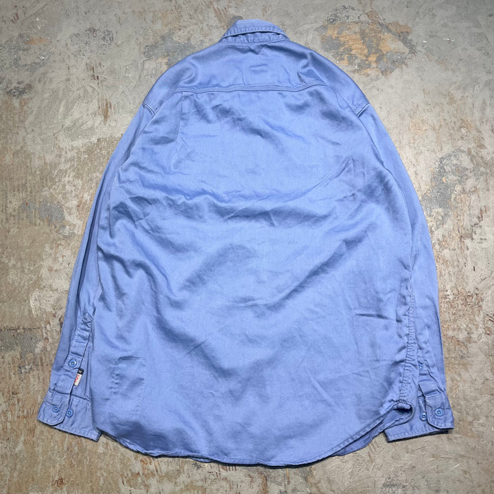 #4374 중고 의류 Carhartt/Long Sleeve Button Down 작업 셔츠/긴 슬리브 버튼 다운 작업/크기 L