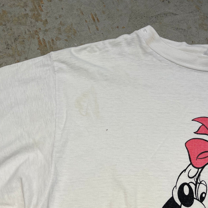 #4834 古着 90's~ ミッキーマウス&フレンズ/Disney/ディズニー /キャラクタープリント/Tシャツ/ヴィンテージ/シングルステッチ/サイズXXL相当