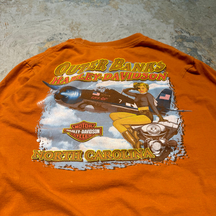古着 Harley-Davidson/ハーレーダビッドソン/ プリントロングTシャツ/ サイズL