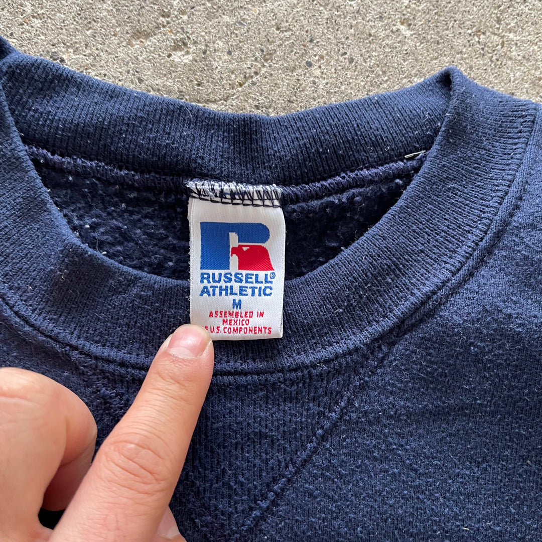 旧衣服RUSSELL ATHLETIC/ RUSSELL ATHLETIC/空白克罗内克湿衫/素色/尺寸M