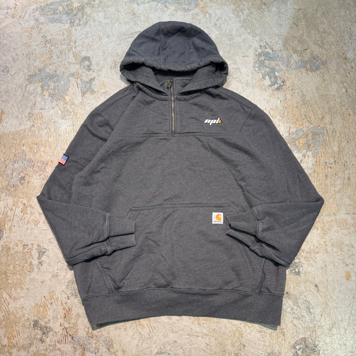 古着 carhartt/カーハート/ハーフジップスウェット/サイズXL