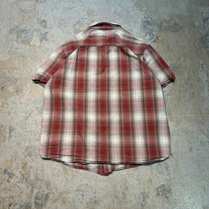 Used clothing carhartt/ short sleeve shirt/checked pattern/ size XL