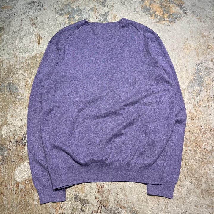#3684古着/ラルフローレン/POLObyRalphLauren/コットンニット/Cottonknit/Vネック/サイズL