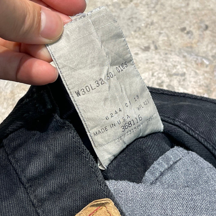 #4772 Used clothing 93's LEVI'S/Levi's/501/Black denim pants/Black denim pants/Made in USA/Dyed/Size 30x32