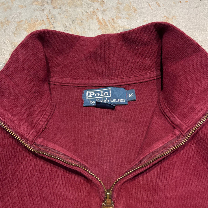 #3894 Ralph Lauren/Cotton Knit Half Zip Swiever Cotton Knit Half Zip/Size M의 사용 의류 폴로
