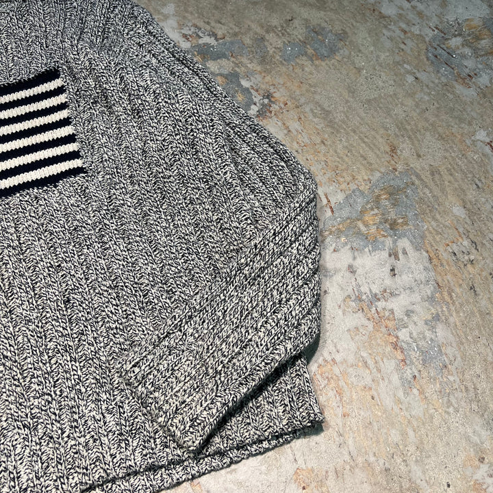 #3785 古着 POLO by Ralph Lauren/ラルフローレン/Cotton Cableknit/コットンケーブルニット/星条旗/サイズXL