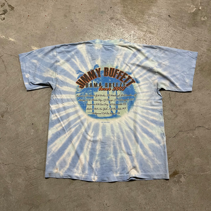 古着 USA製 ジミー・バフェット / BAMA BREEZE【曲名】 / 2007年ツアー / シングルステッチ Tシャツ/サイズL