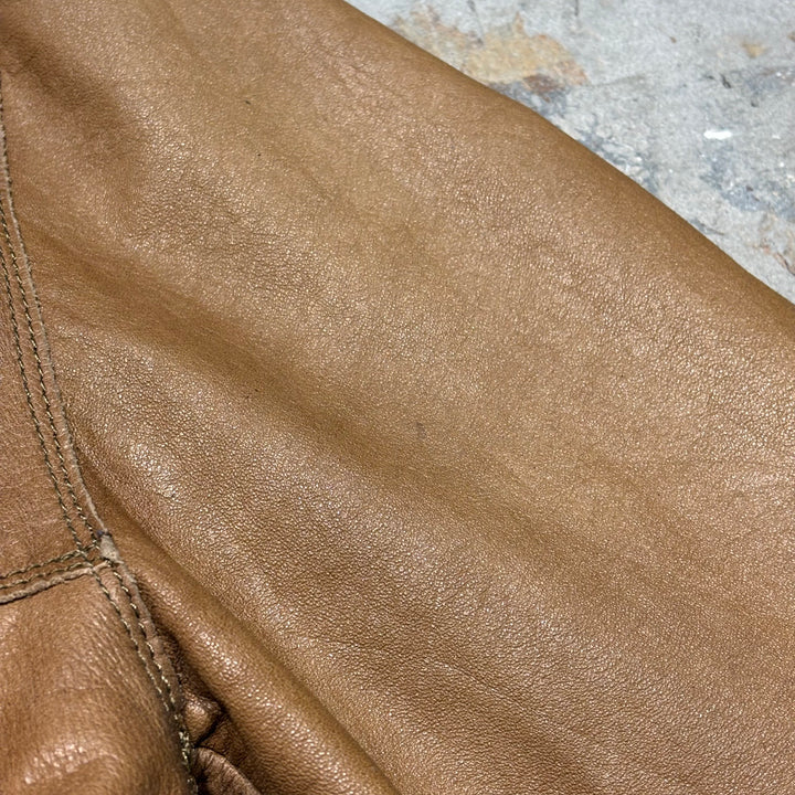 古着 WILSONS LEATHER/ ウィルソンズレザー/ 本革レザーハーフコート/ 牛革/ サイズM