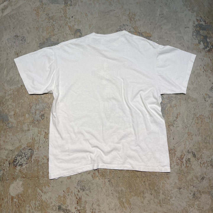 古着 USA製 85's ファイド・ダイド/書き方のルール/ヴィンテージ シングルステッチ プリントTシャツ/サイズXL