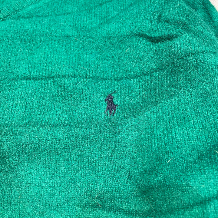 #3691古着/ラルフローレン/POLObyRalphLauren/ラムウールニット/LAMBS WOOL knit/Vネック/サイズXL