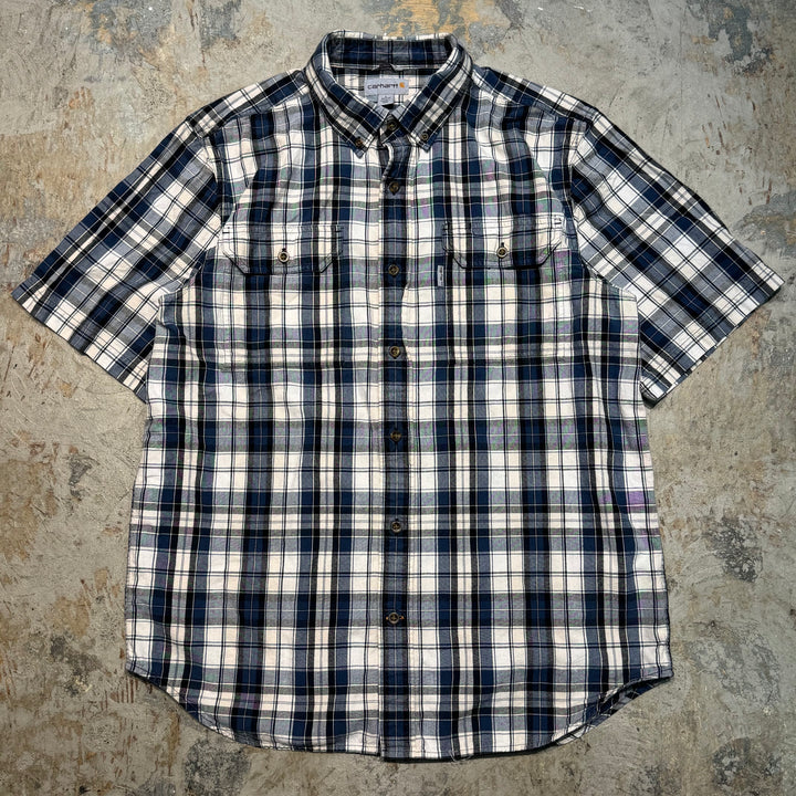 古着 carhartt/カーハート/ ボタンダウン半袖シャツ/ チェック柄/ サイズL