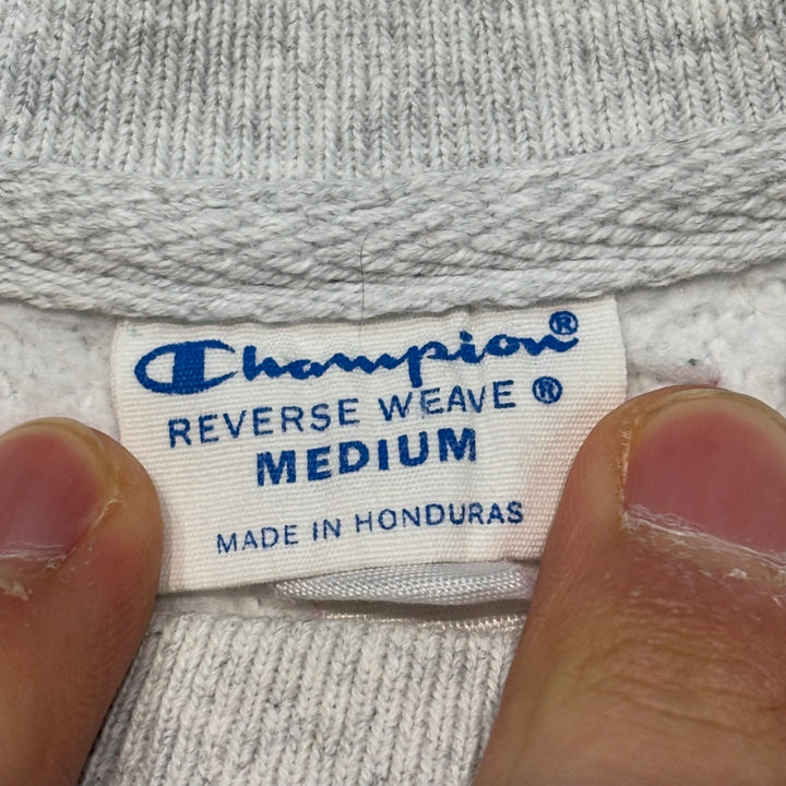 빈티지 00의 챔피언/챔피언/챔피언/리버스 직조/승무원 넥 스웨트 셔츠/휘튼 대학교/단일 컬러 태그/크기 m
