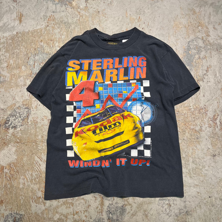 古着 95's USA製 USAVINTAGE / MORGAN-Mcclure motorsports / カーレースチーム / スターリング・マーリン #4 / ヴィンテージ シングルステッチ プリントTシャツ / サイズM