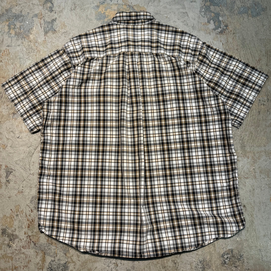 Used clothing carhartt/Carhartt/Button-down short sleeve shirt/Checked pattern/Size XL