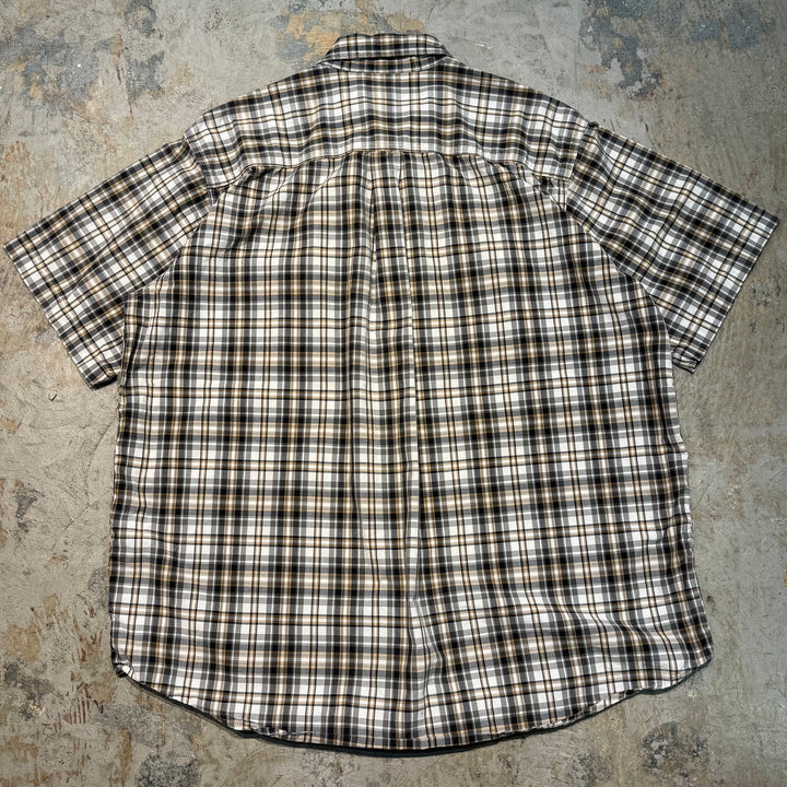 Used clothing carhartt/Carhartt/Button-down short sleeve shirt/Checked pattern/Size XL