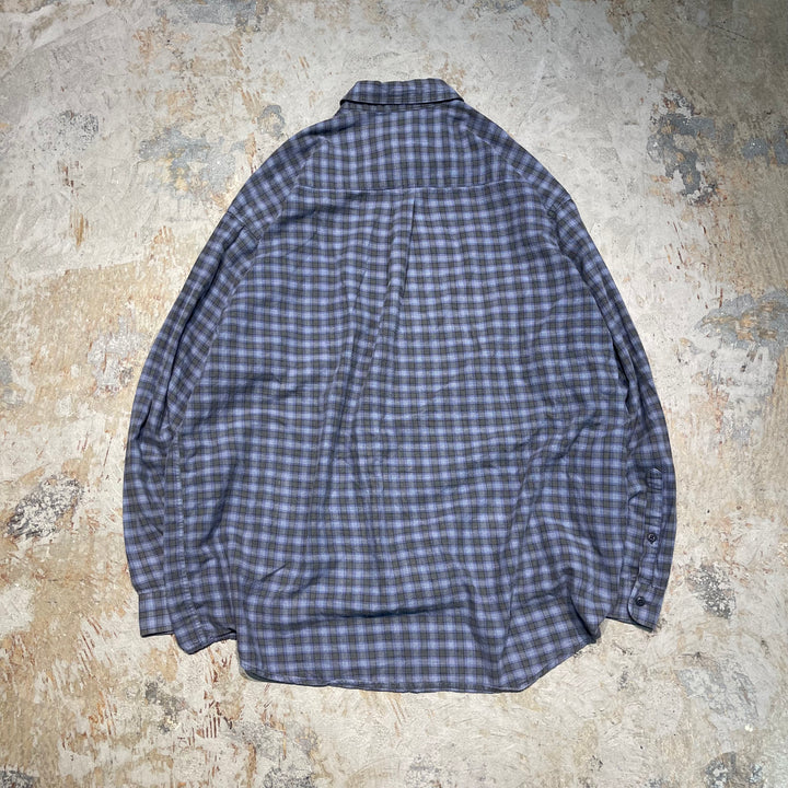 #4327 Patagonia/L/S 일반 칼라 더블 포켓 셔츠/일반 칼라 더블 포켓 셔츠/점검 패턴/크기 XL