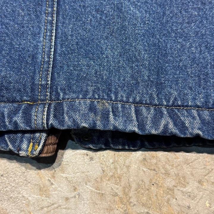 古着 Wrangler/ ラングラー/ デニムボアジャケット/ 裏地ボア/ 襟コーデュロイ/ サイズL