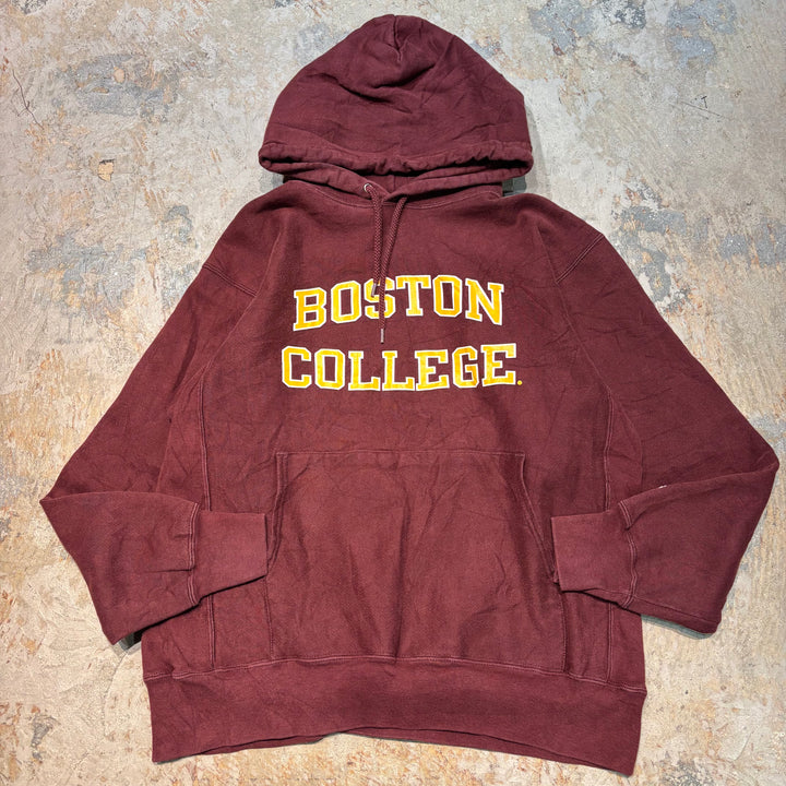 빈티지 00의 챔피언/챔피언/리버스 직조/원본/승무원 목 풀 오버 후 까마귀/보스턴/대학 인쇄/크기 L