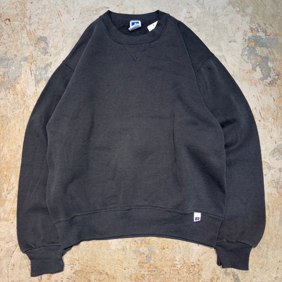 미국 80 년대에서 만든 중고 의류 ~ Russellathletic/ Russell Athletic/ Blank Crew Neck Wekeshirt/ Plain/ Size M