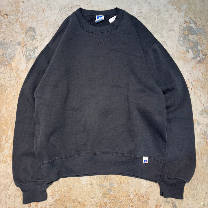 미국 80 년대에서 만든 중고 의류 ~ Russellathletic/ Russell Athletic/ Blank Crew Neck Wekeshirt/ Plain/ Size M