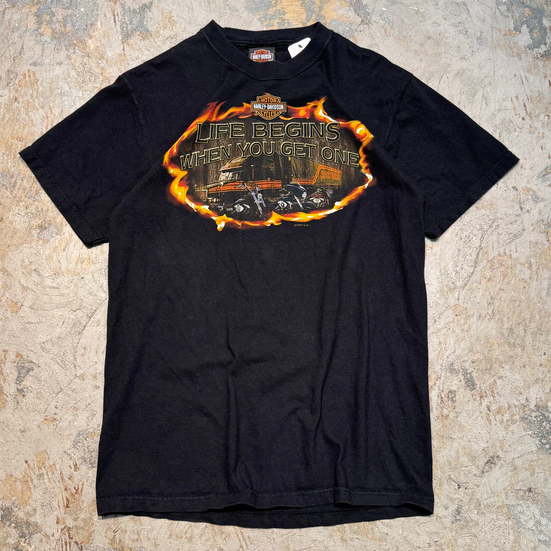 古着 USA製 Harley-Davidson/ハーレーダビッドソン/ プリントTシャツ/ サイズM