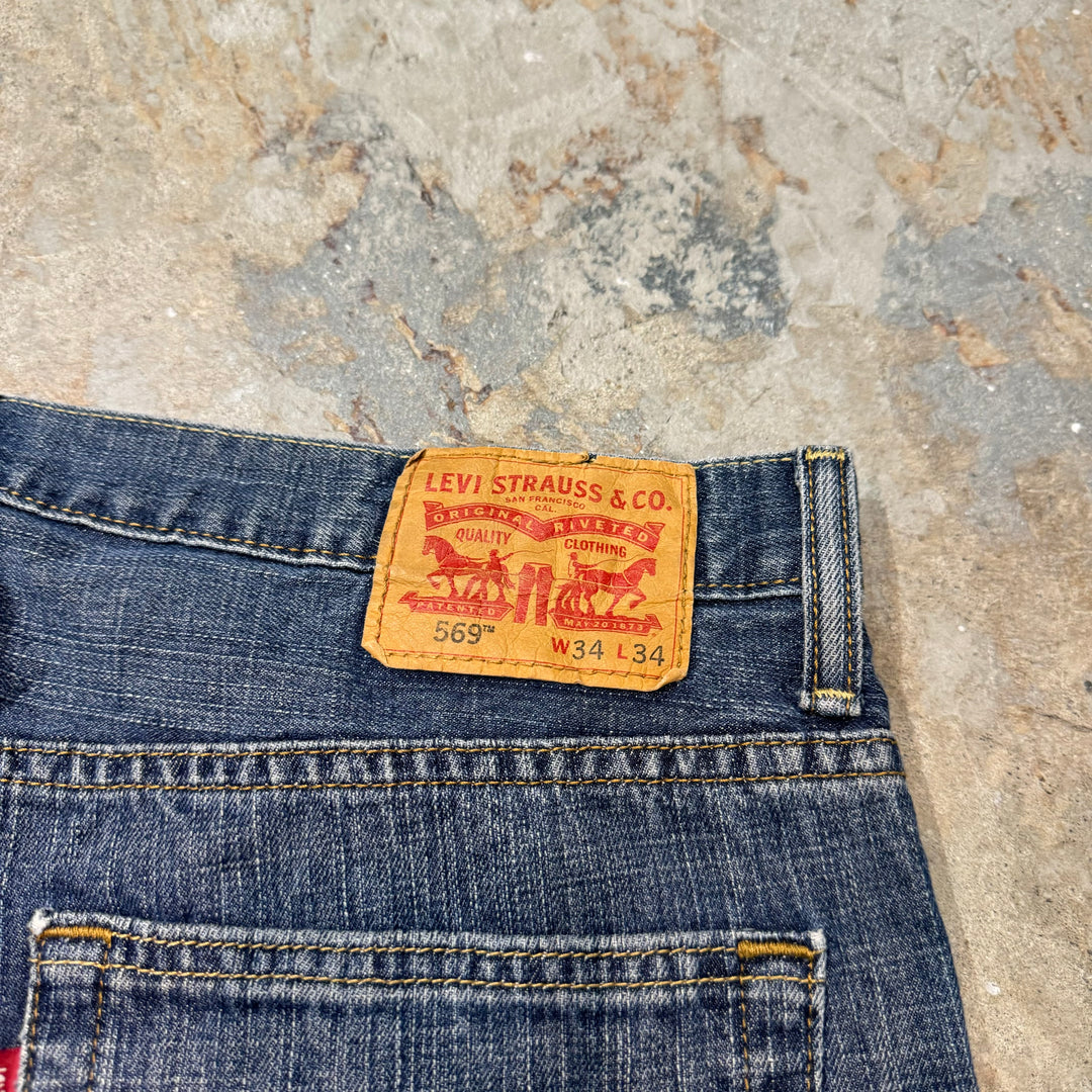 古着 Levi's/ リーバイス/ Denim Pants/デニムパンツ/569/ 実寸サイズ35×34