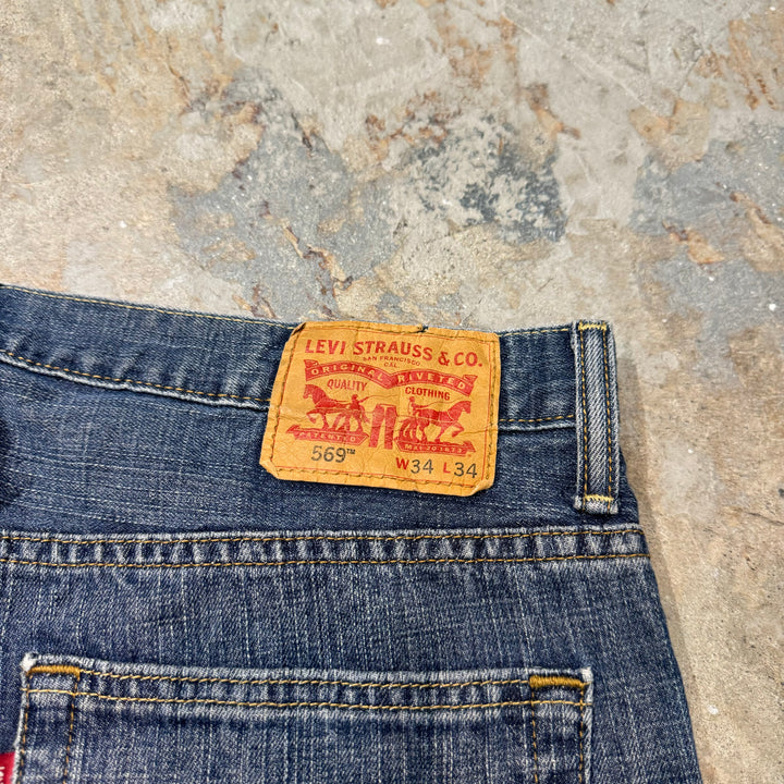 古着 Levi's/ リーバイス/ Denim Pants/デニムパンツ/569/ 実寸サイズ35×34