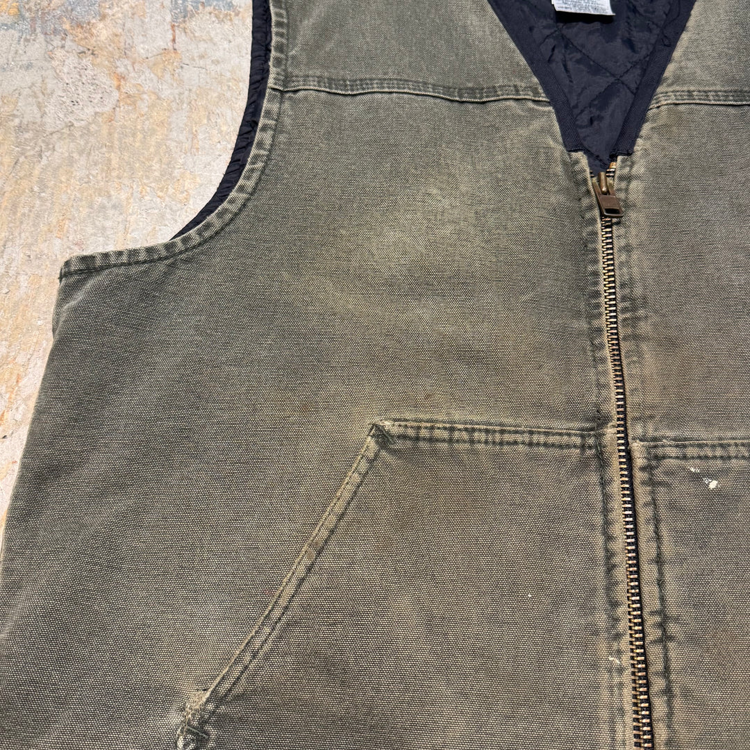 古着 Carhartt/ カーハート/ ダックベスト/ ダック地/ 裏地キルティング/ サイズXL