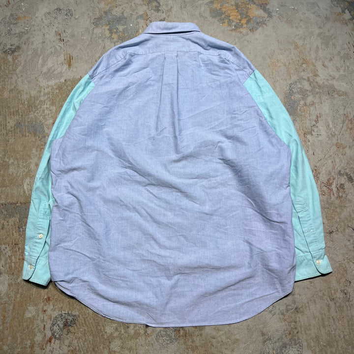 #4375 Used clothes Ralph Lauren /Long Sleeve Button Down Shirt /Crazy pattern /The Big Shirt /Size L