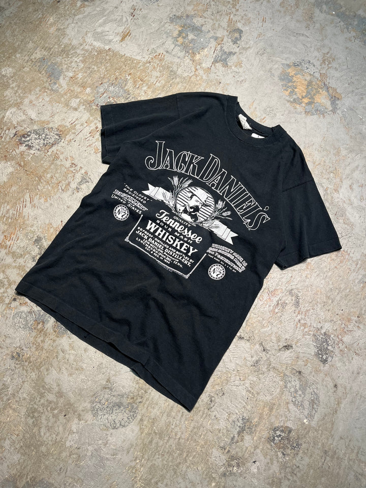 #MA135旧服装美国制造88's JACK DANIEL' s /杰克丹尼尔/威士忌/复古单针T恤/尺码L