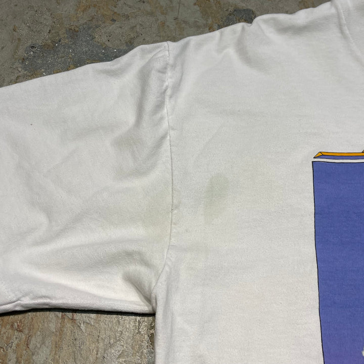 古着 90's Hanes/ヘインズ / ポワタン・アロー N&W 611号流線形蒸気機関車 / 旅客列車 / ヴィンテージ シングルステッチ プリントTシャツ / サイズL