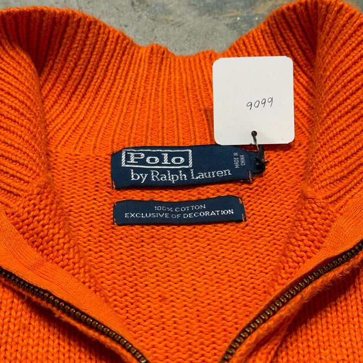 旧衣POLO by Ralph Lauren/ POLO拉尔夫劳伦/半拉链针织毛衣/尺寸M