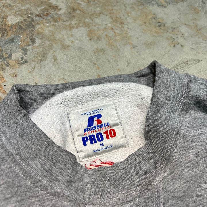 #4020 古着 Russell Athletic/ラッセル アスレチック/College Sweat Shirts/カレッジロゴスウェット/WISCONSIN/ウィスコンシン大学/Bucky Badger/アナグマ・バッキー/サイズM