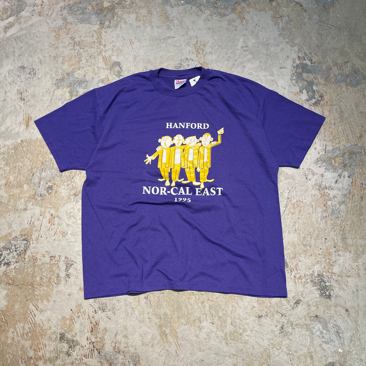 #4827 古着 90's Hanes/ヘインズ/ハンフォード技術開発研究所/USA製/Tシャツ/ヴィンテージ/シングルステッチ/サイズXL