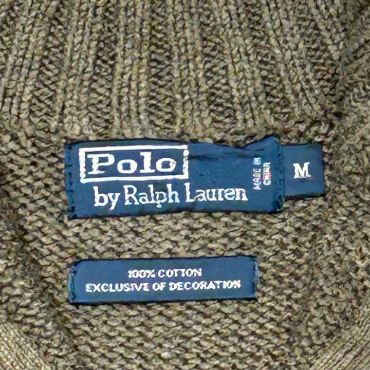 旧衣POLO by Ralph Lauren/ POLO拉尔夫劳伦/半拉链针织毛衣/尺寸M