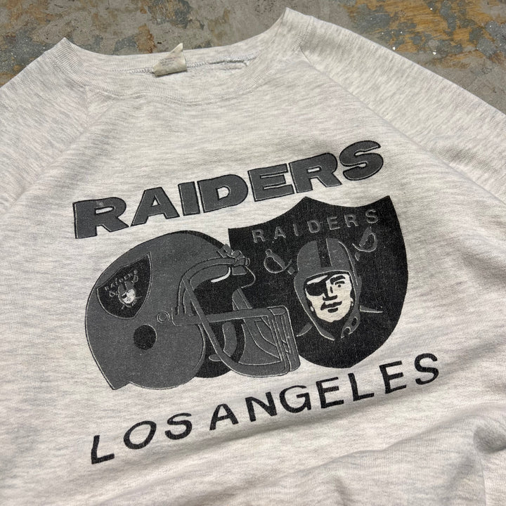 #3996 古着 Unknow/Crew neck sweat/クルーネックスウェット/RAIDERS LOSANGELES/MADE IN U.S.A/サイズ L
