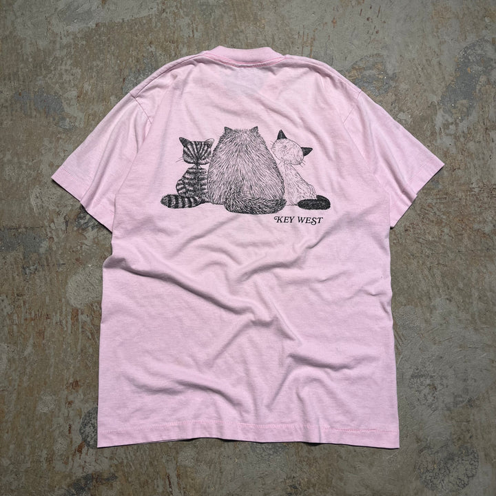 중고 의류 고양이/어니스트 헤밍웨이 박물관/기업/인쇄 티셔츠/크기 L-XL에 해당합니다