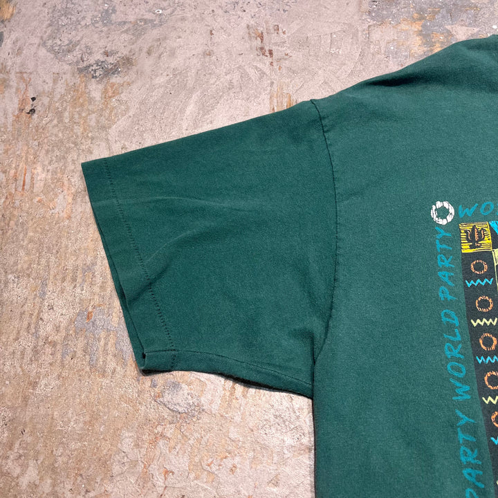 #4622 古着 91's HANES/ヘインズ/short sleeve print t-shirt Tee/半袖プリントTシャツ/シングルステッチ/MARDI GRAS NEW ORLEANS/USA製/サイズXL