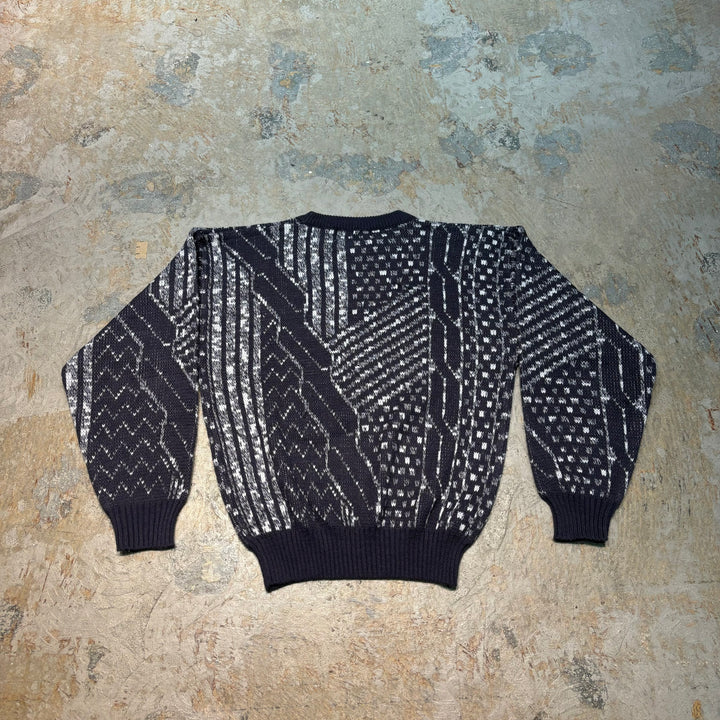 古着 USAVINTAGE/ クルーネックニットセーター/ 総柄/ サイズXL