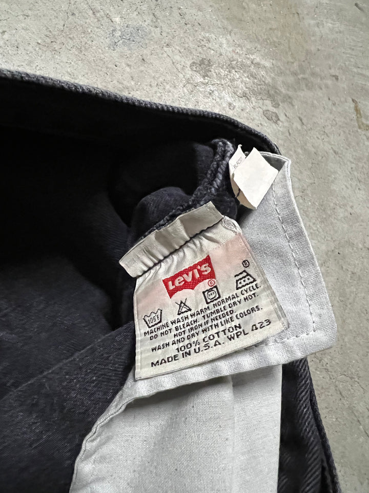 #MA15 Used clothing 99's Levi's/Black Denim Pants/Black Denim Pants/501/MADE IN U.S.A/Actual size 34 x 30