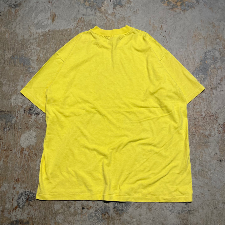 #4499 古着 80's~ hanes/short sleeve print t-shirt Tee/半袖プリントTシャツ/シングルステッチ/サイズXL