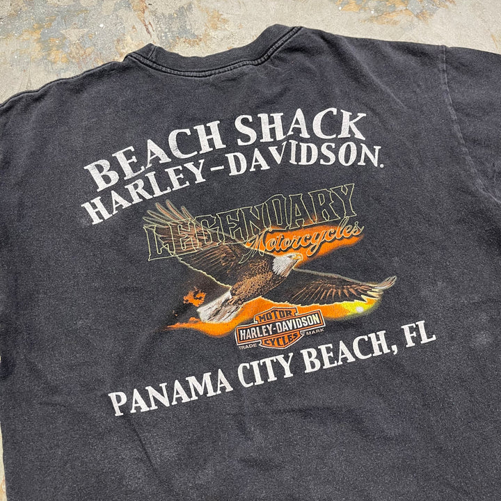 古着 USA製 Harley-Davidson/ハーレー ダビッドソン / フロリダ州パナマ・シティ・ビーチ ストア/ プリントTシャツ / サイズL相当