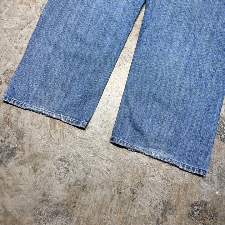 二手服裝Levi的/Levi的/牛仔褲/牛仔褲/569/實際尺寸38×29