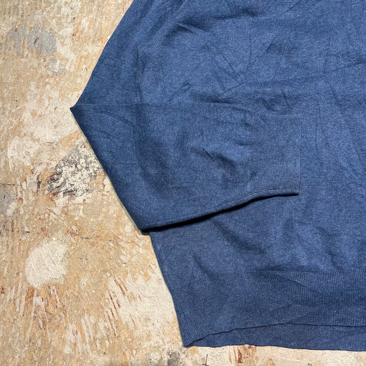 #3702古着/ラルフローレン/POLObyRalphLauren/コットンニット/Cottonknit/Vネック/サイズXXL