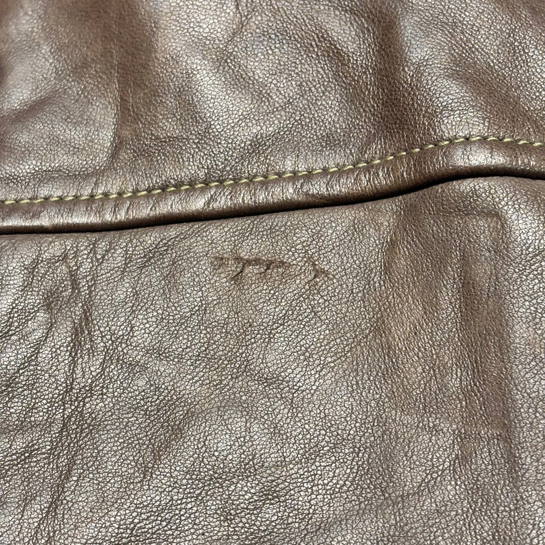 Used clothing 90's~ POLO by Ralph Lauren/ Polo Ralph Lauren/ Lamb leather swing top jacket/ Size XL