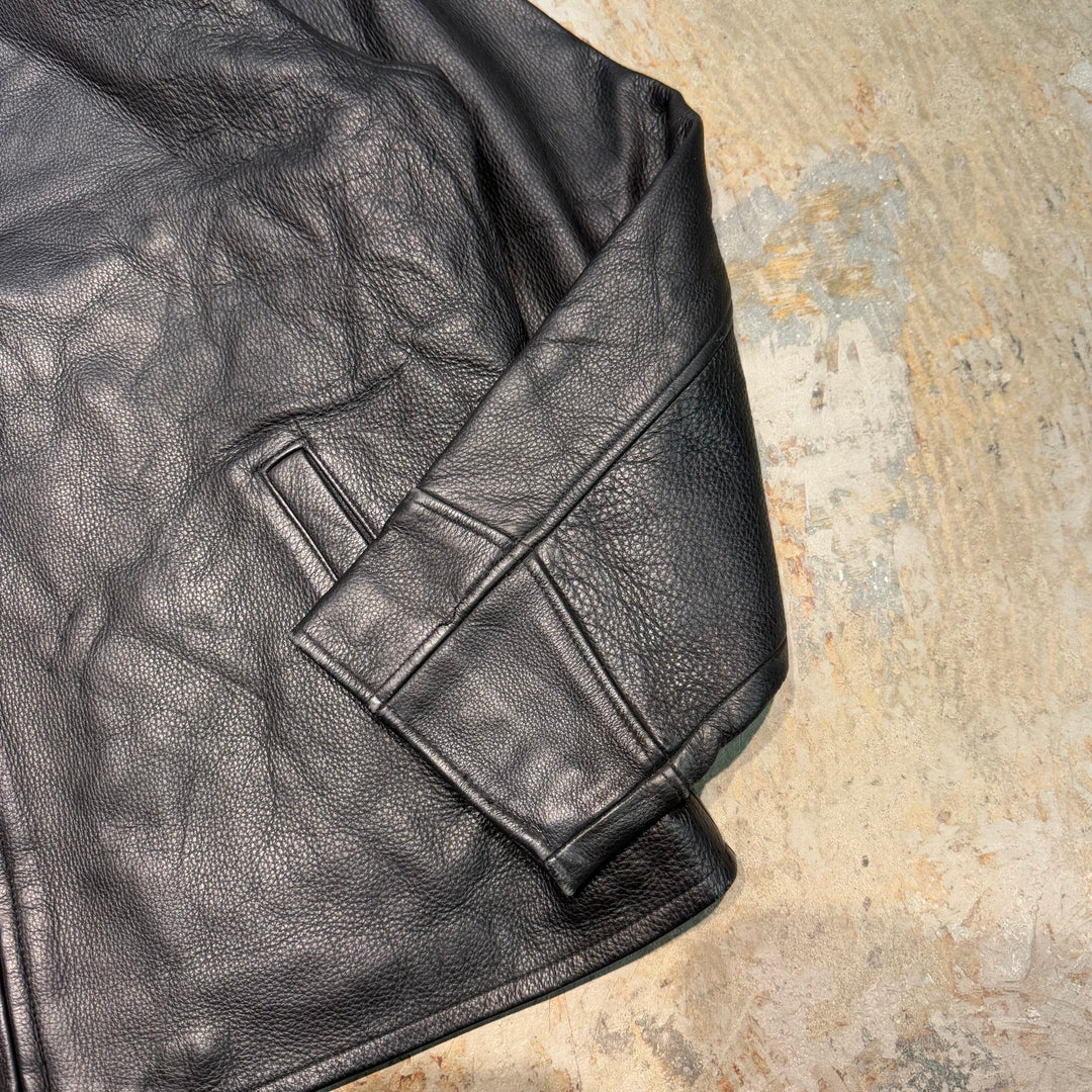 중고 의류 90의 Eddie Bauer/ Zip-Up Leather Jacket/ Size L