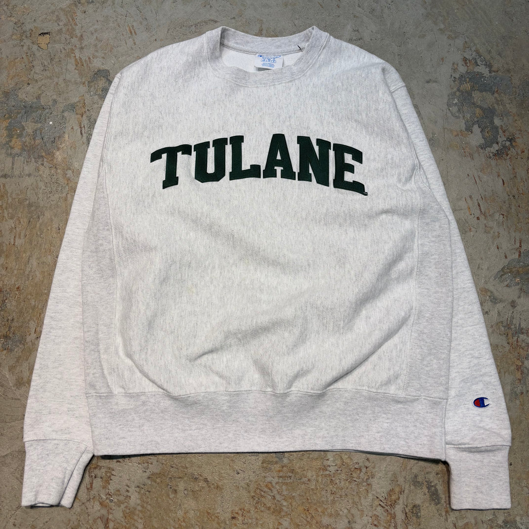 빈티지 00의 챔피언/챔피언/챔피언/리버스 직조/승무원 넥 스웨트 셔츠/듀린 대학/단일 컬러 태그/크기 m