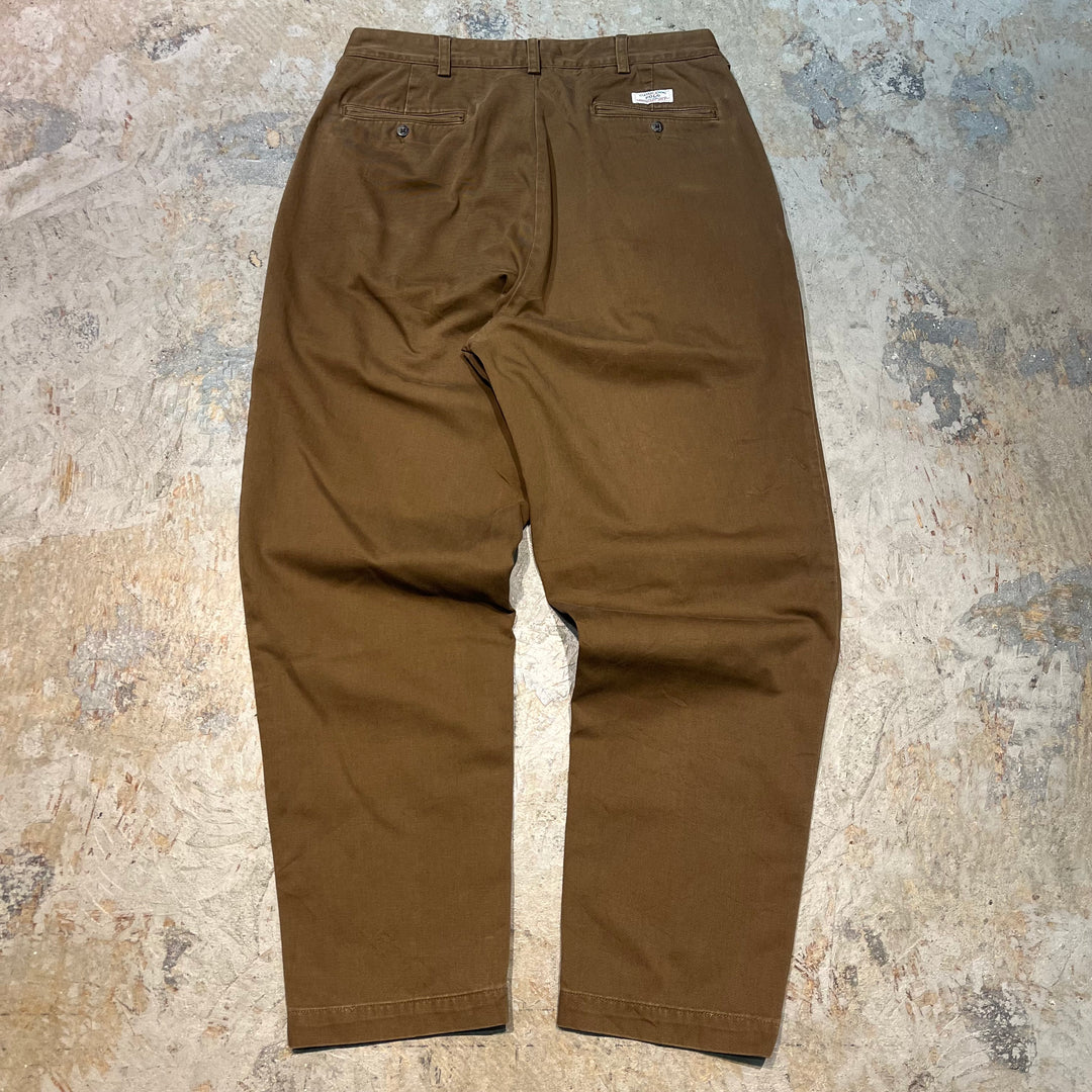 古着 90's〜 Ralph Lauren/ラルフローレン/ ツータックチノパンツ/ 実寸サイズ33×30